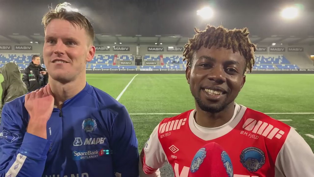 Holter og Taylor etter Sandnes